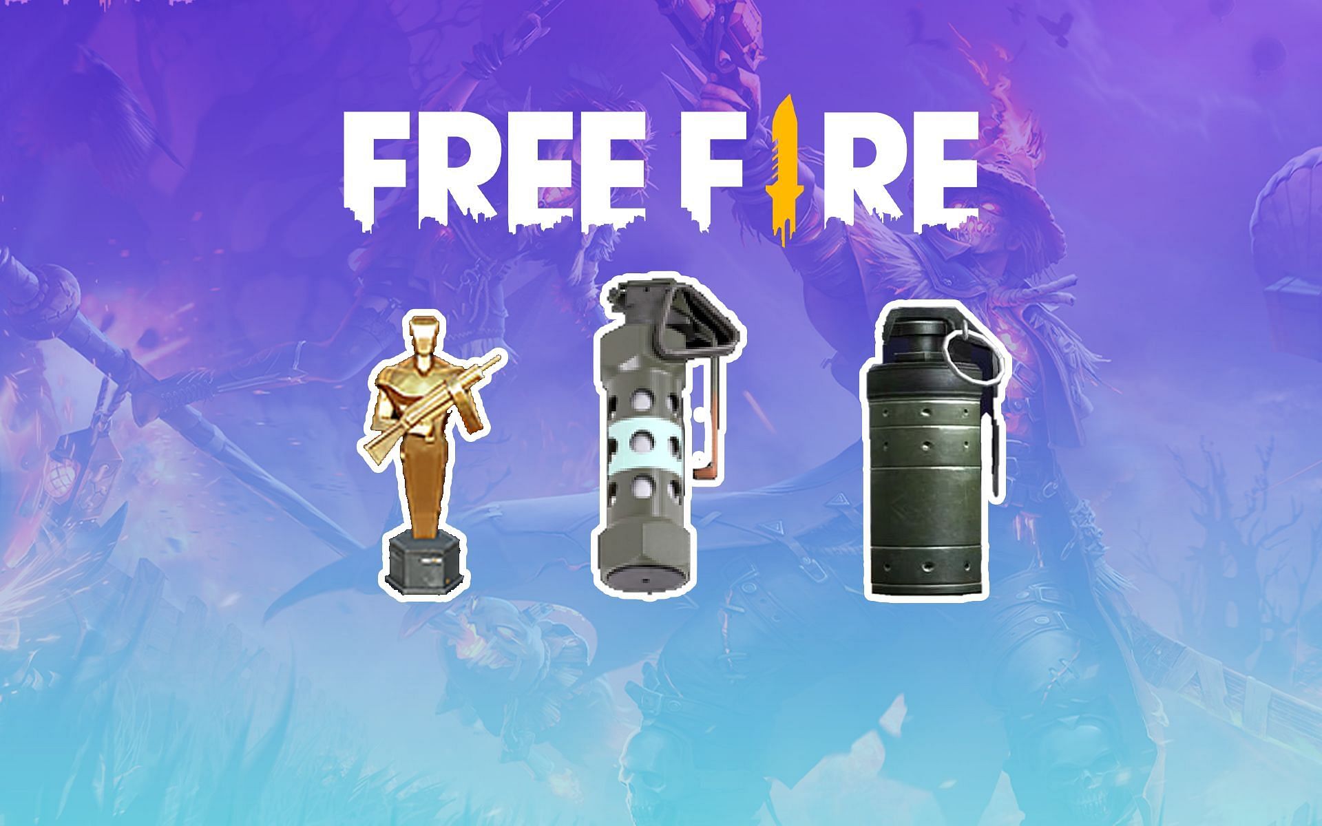 Flashbangs, smokes, and decoy grenades in Free Fire (Image via Sportskeeda)