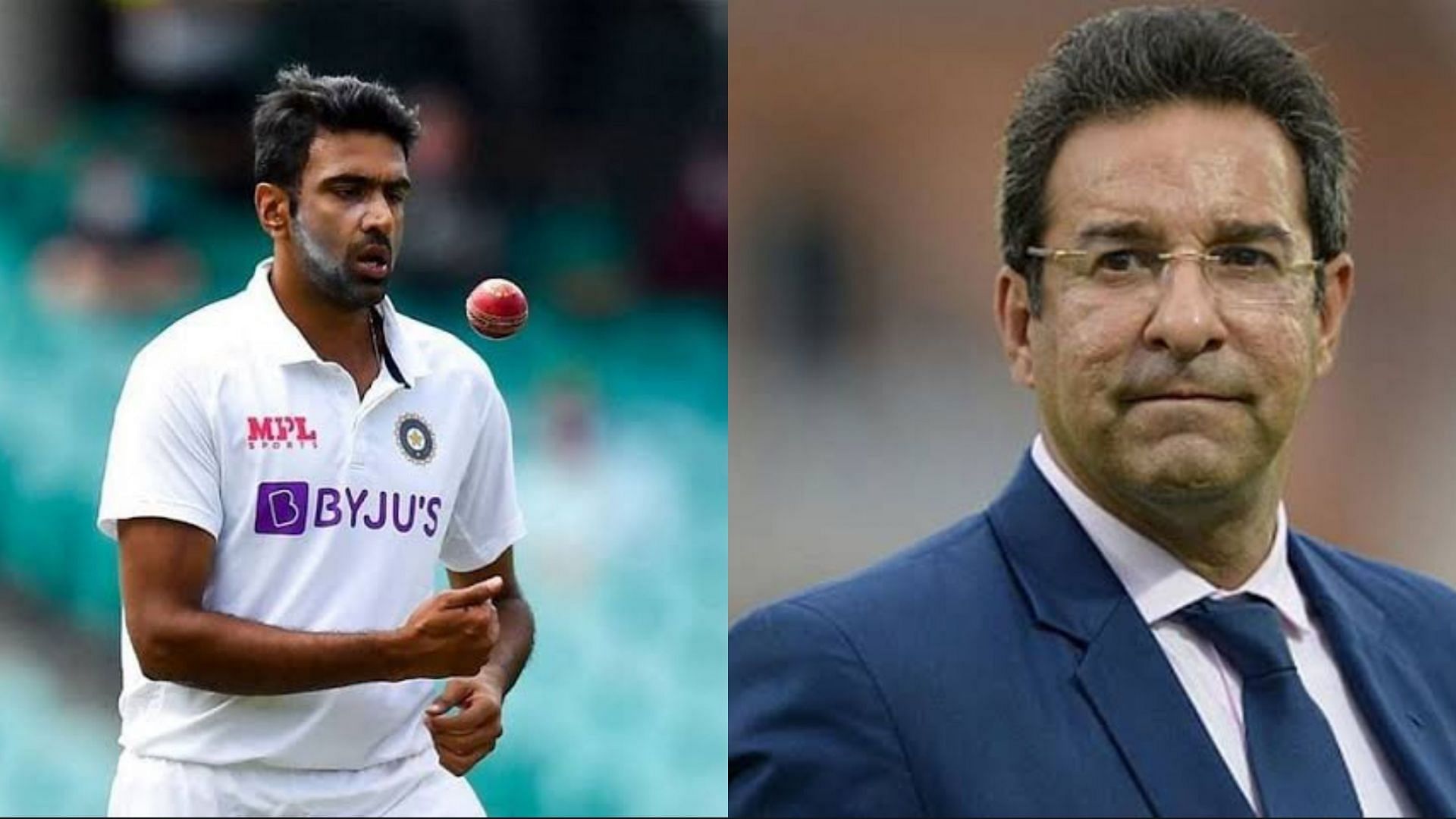Ravichandran Ashwin (L) went past Wasim Akram on an all-time list during the third day of the India vs New Zealand Test match