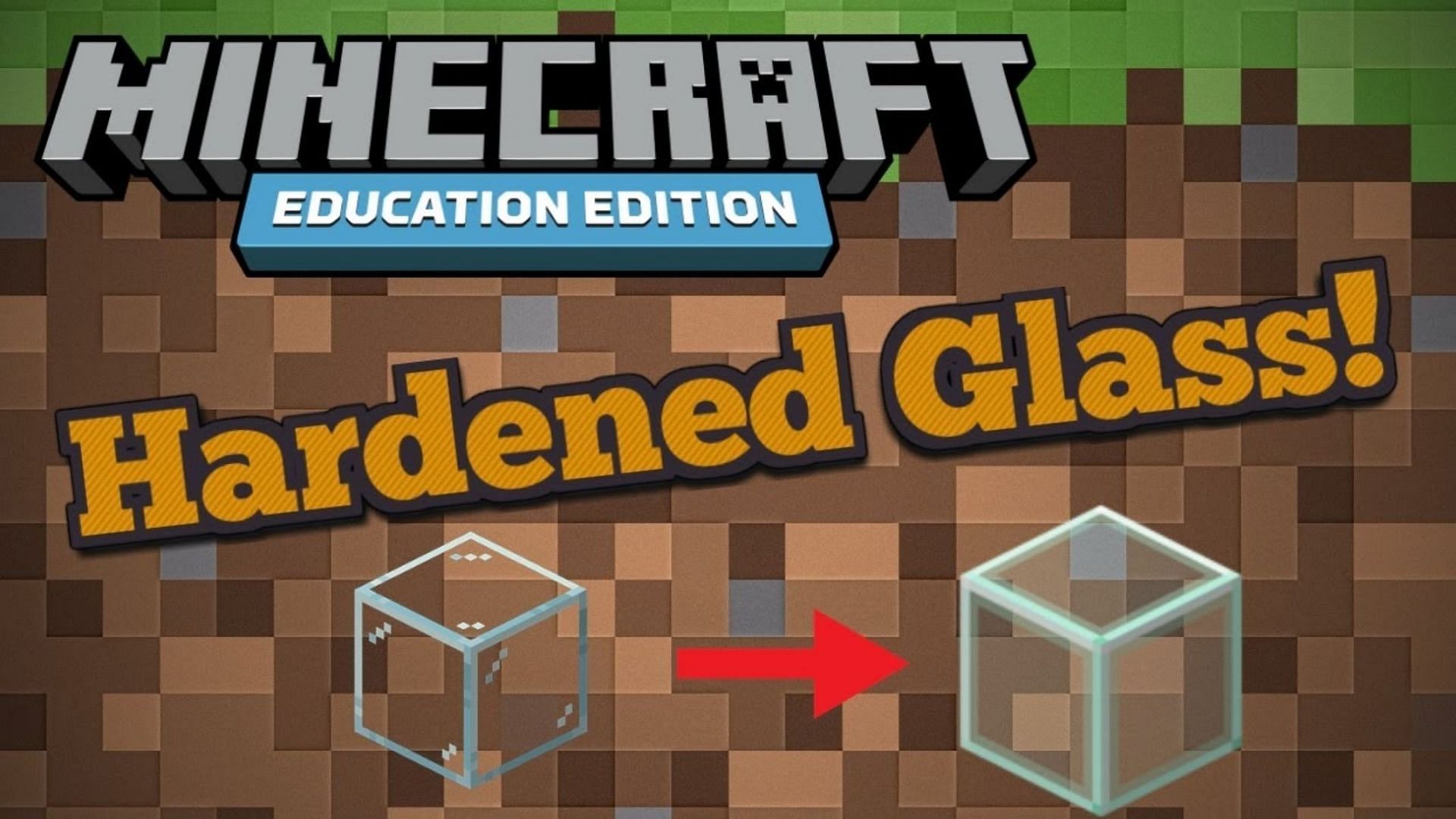 Hardened glass is a chemical-treated variant of standard Minecraft glass (Image via Mojang)
