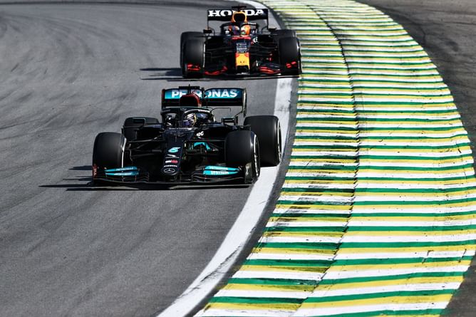 Watch: On-board footage from Max Verstappen's car during duel with Lewis Hamilton at Brazil Grand Prix surfaces