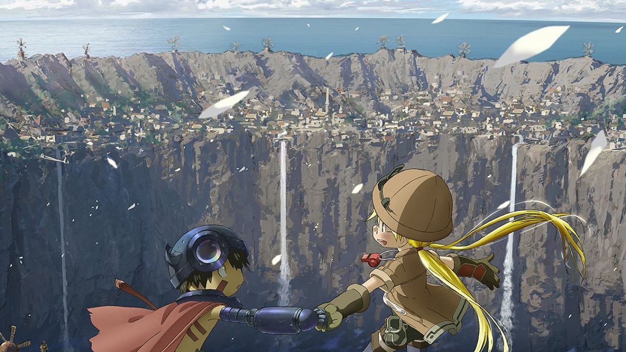 The key visual for the Made in Abyss sequel film entitled Dawn of the Deep Soul (Image via Takeshobo)