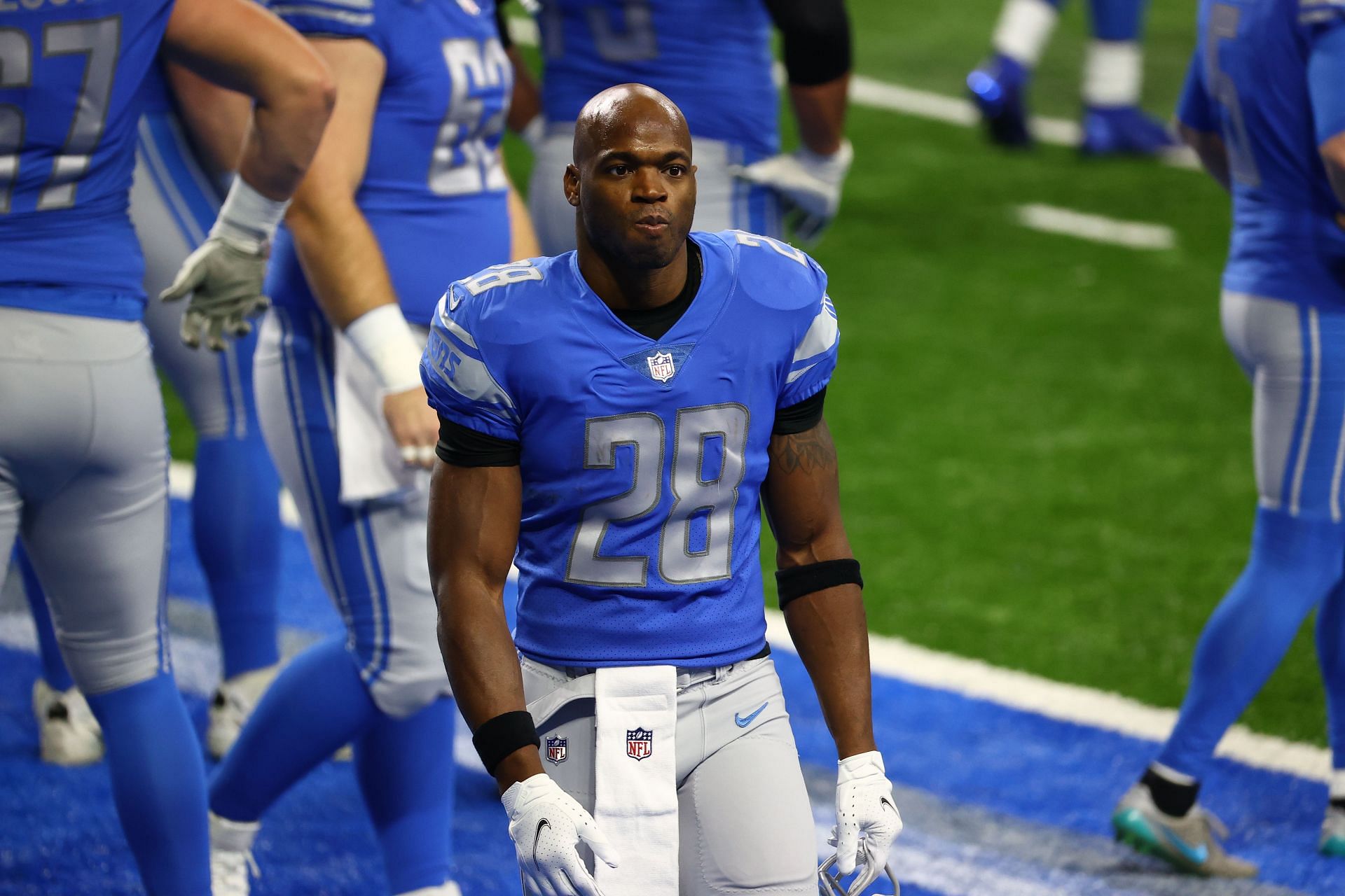 RB Adrian Peterson when he was with the Detroit Lions