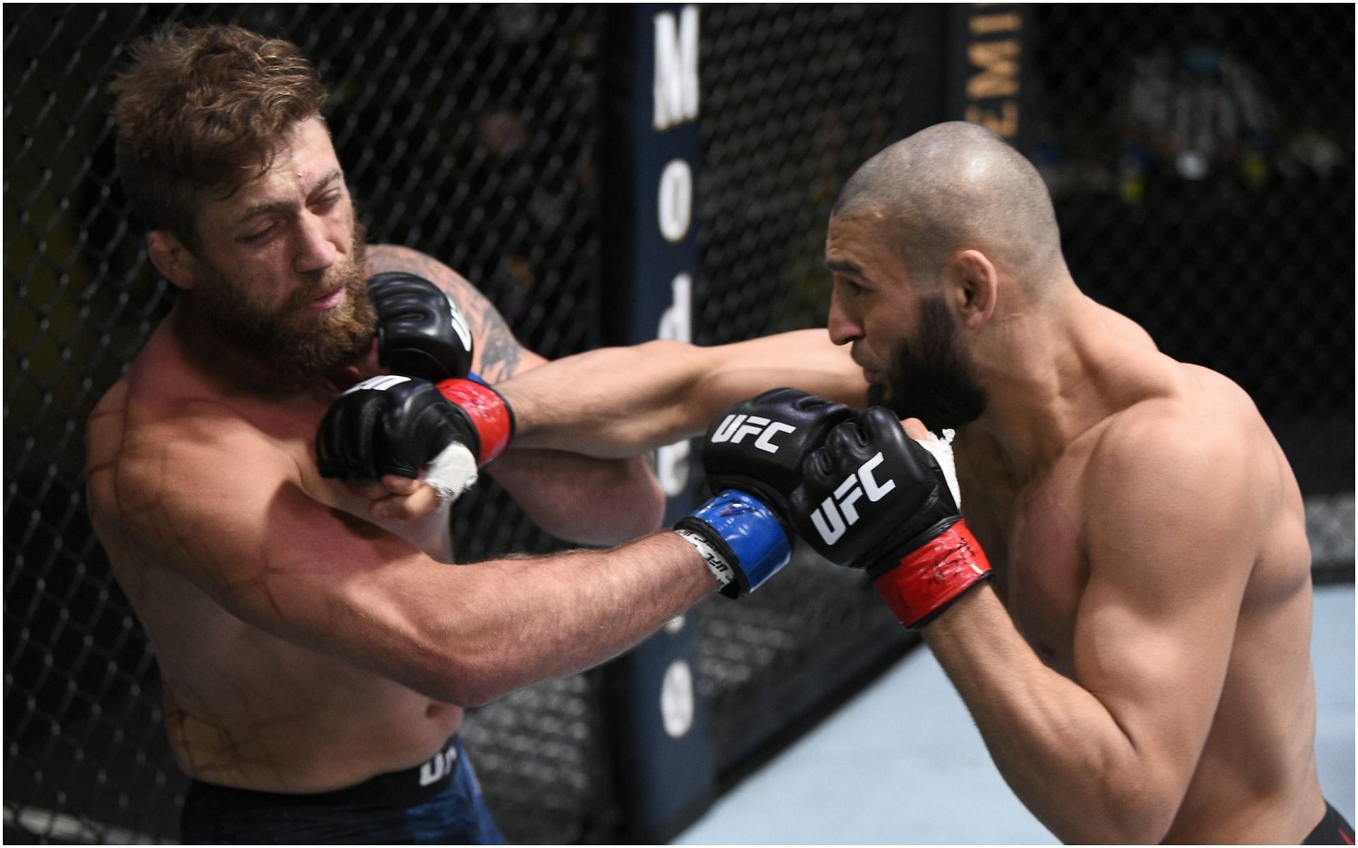 Khamzat Chimaev fighting Gerald Meerschaert