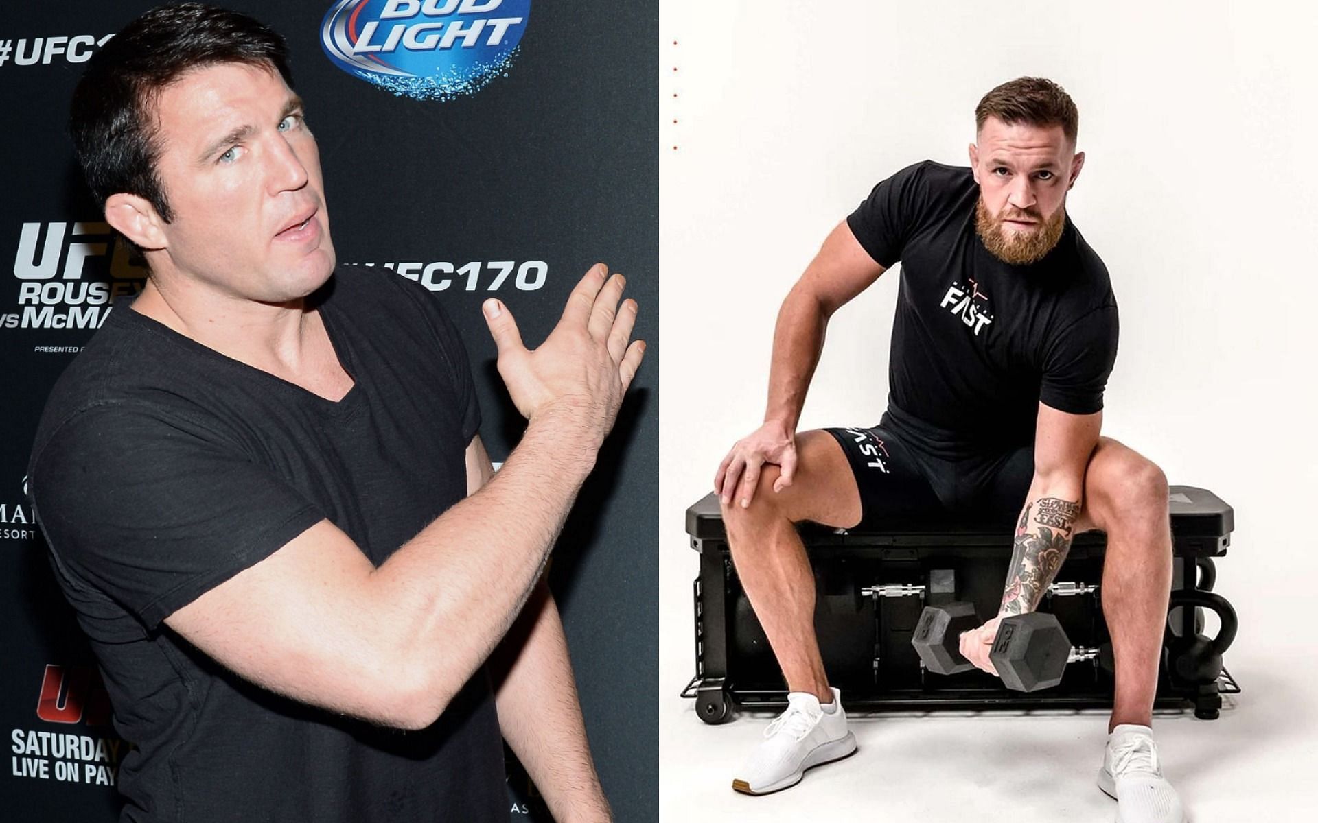Chael Sonnen hilariously goes off on Conor McGregor whilst challenging him to an arm-wrestling match