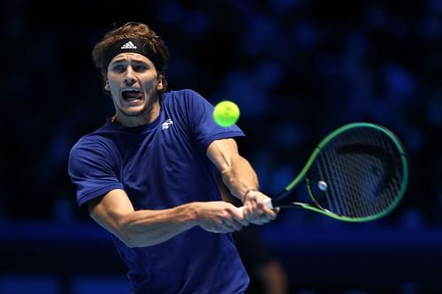 Alexander Zverev at the Nitto ATP World Tour Finals - Day Five