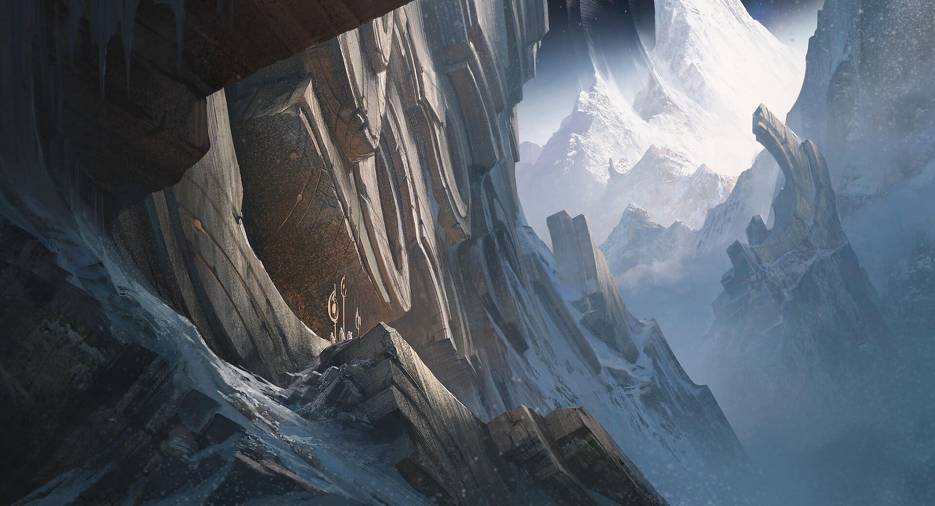 Mount Targon, the place where the Lunari and Solari live (Image via League of Legends)