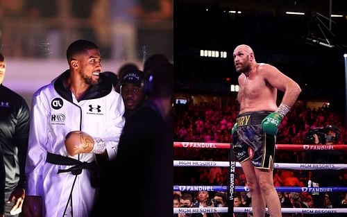 Anthony Joshua (left) & Tyson Fury (right)