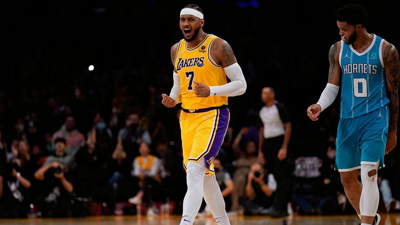 An impressive last week of play for Los Angeles Lakers forward Carmelo Anthony