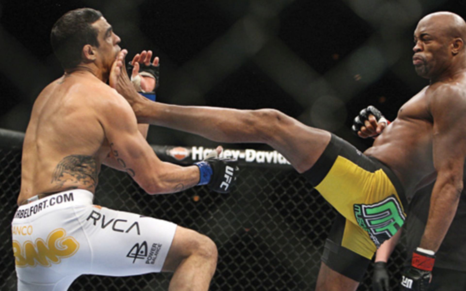 The front kick can be used in devastating fashion in the UFC, as we saw when Anderson Silva stopped Vitor Belfort