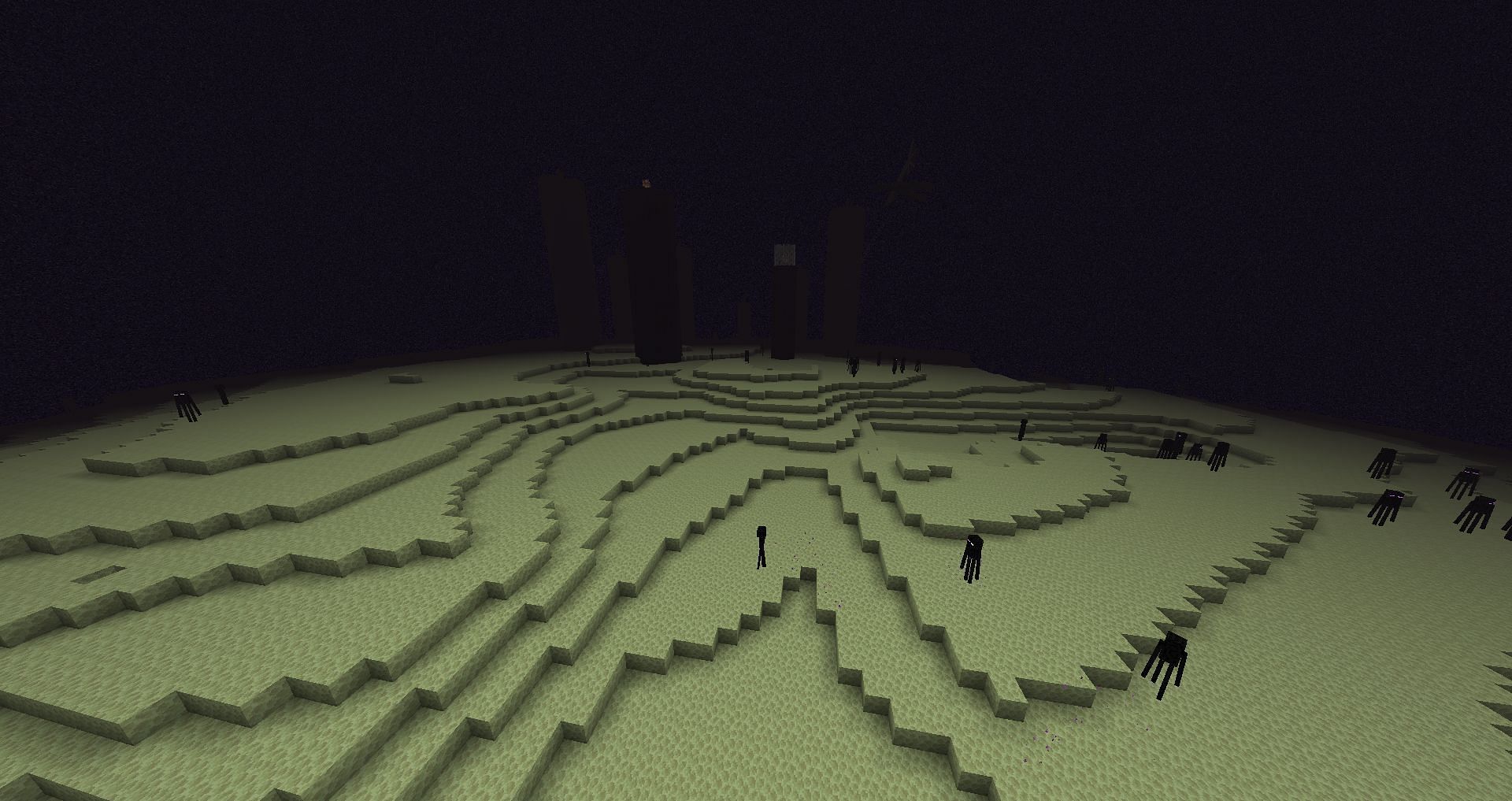 The End is one of three dimensions in Minecraft. (Image via Mojang)