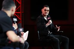'He tried to attack me and possibly attack my team'- George Kambosos grins while detailing drama and near brawl with Teofimo Lopez Sr.