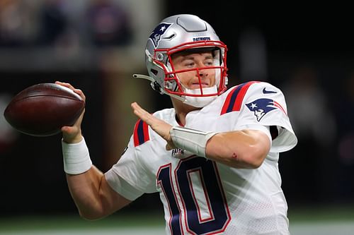 New England Patriots QB Mac Jones v Atlanta Falcons