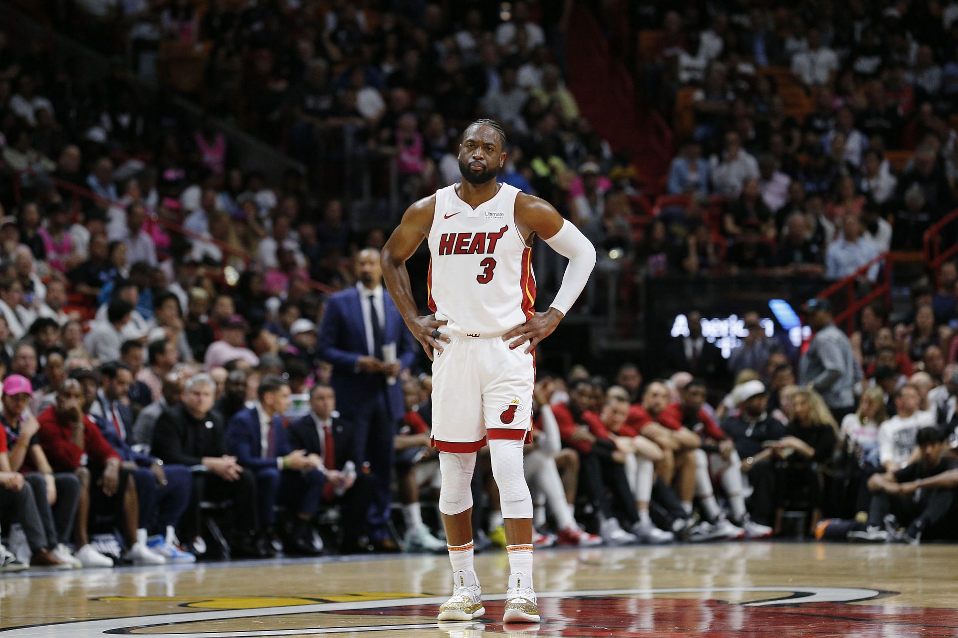 Miami Heat legand Dwyane Wade in his final NBA game