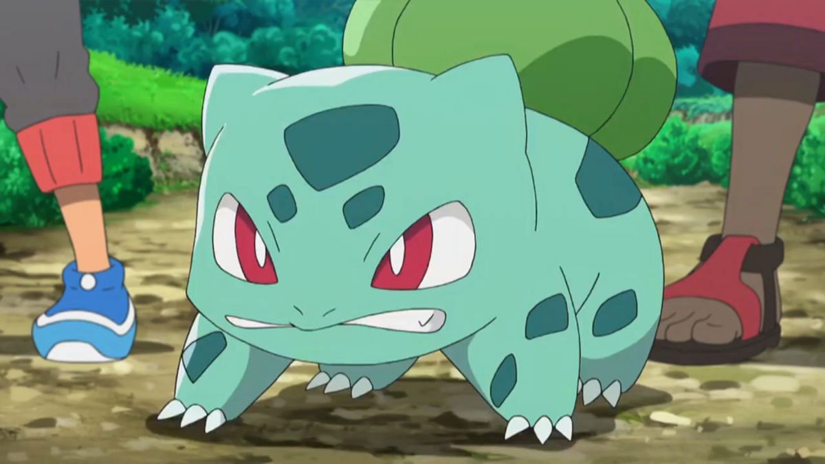 Ash&#039;s Bulbasaur in the anime. (Image via The Pokemon Company)
