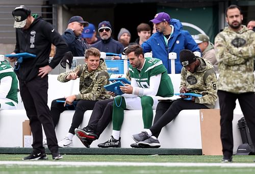 Joe Flacco of New York Jets vs. Buffalo Bills