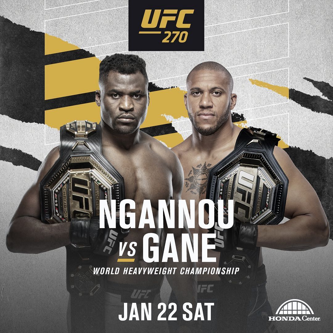 UFC 270 heavyweight title bout official poster via. twitter/ufc