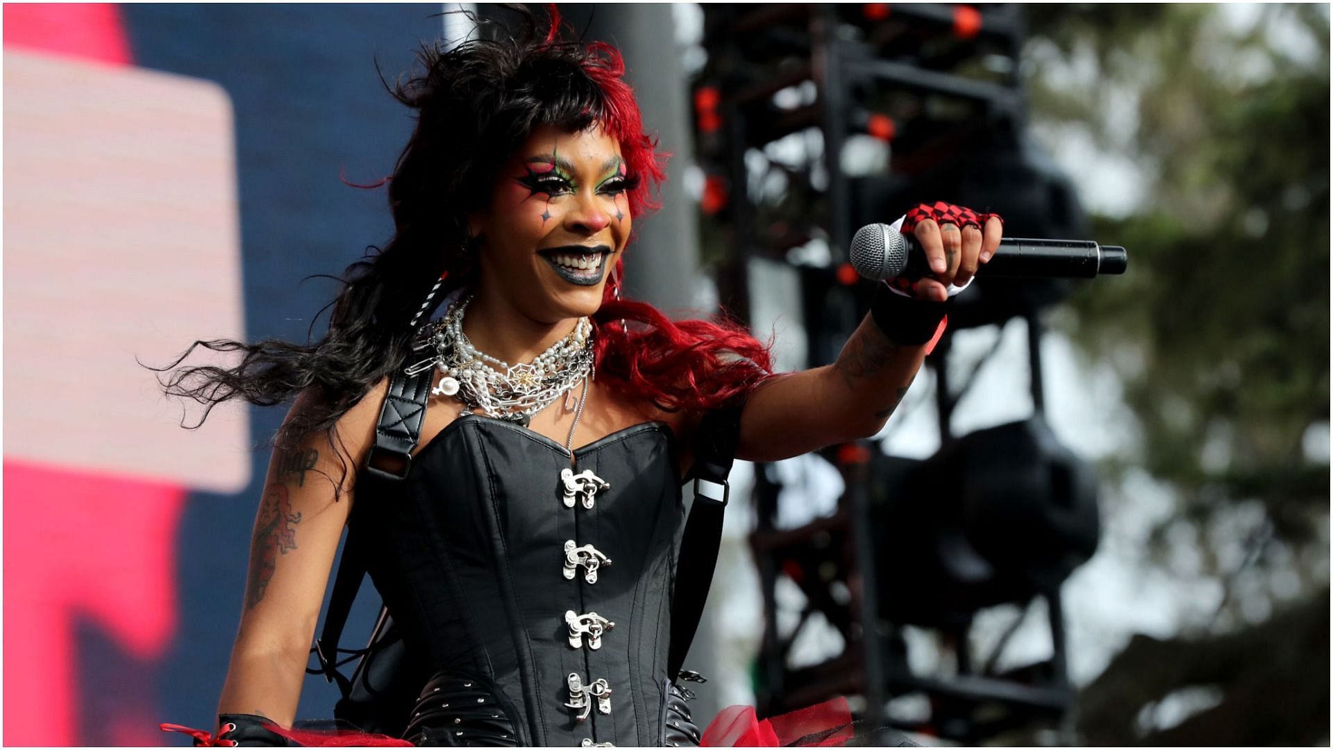 Rico Nasty performs on the Twin Peaks Stage during day 2 of the 2021 Outside Lands Music and Arts Festival at Golden Gate Park on October 30, 2021, in San Francisco, California (Image via Getty Images)