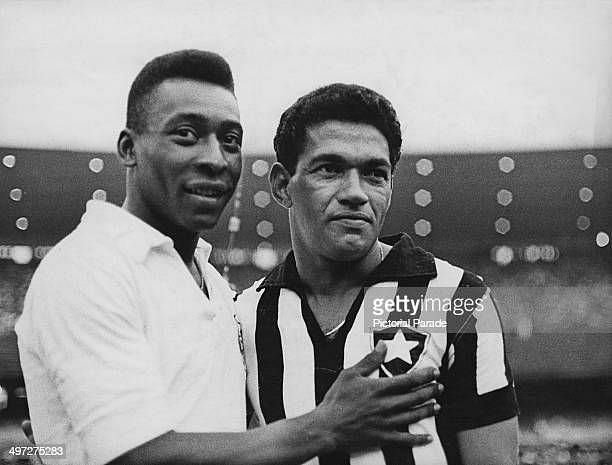 Garrincha was hailed as one of the best players ever, even by his team-mate Pele. Image credits: Getty Images