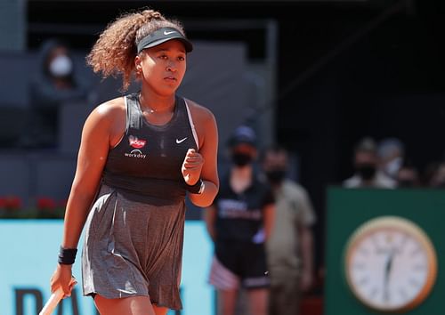 Naomi Osaka at the 2021 Mutua Madrid Open.