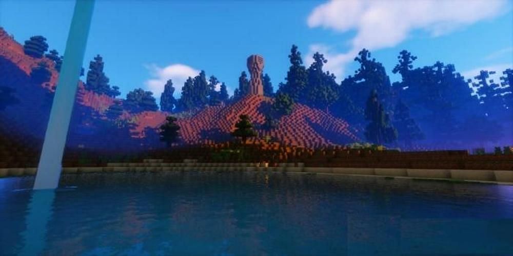 Sildur shaders in Minecraft PE (Image via APKpure)