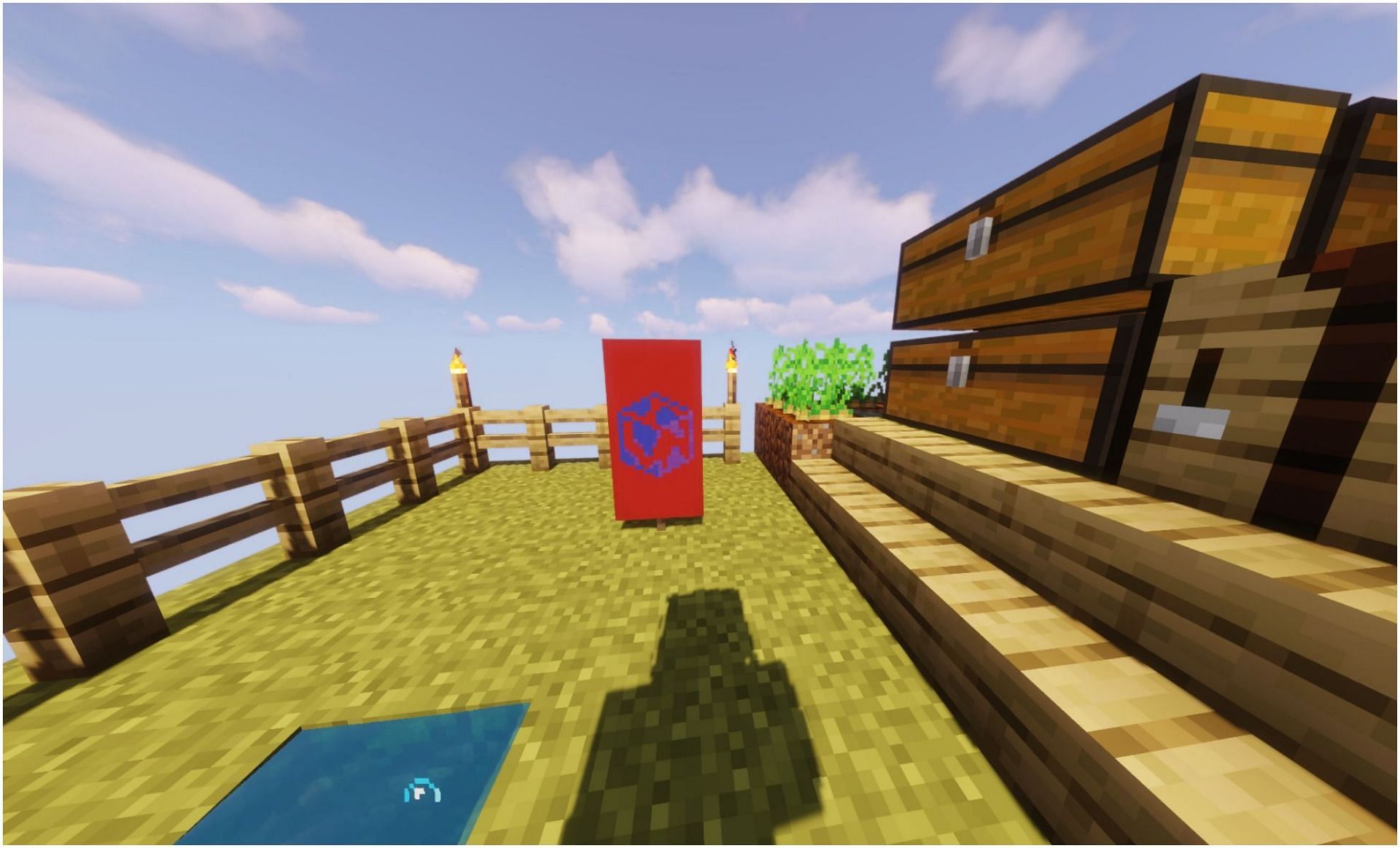 A custom banner depicts a Globe (Image via Minecraft)