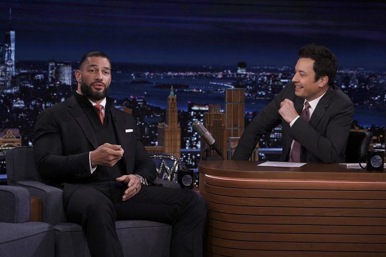 Roman Reigns on The Tonight Show with Jimmy Fallon
