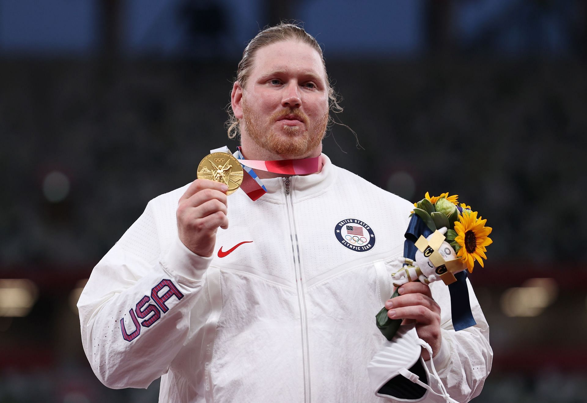 Ryan Crouser is the Olympic and Diamond League champion in shot put.