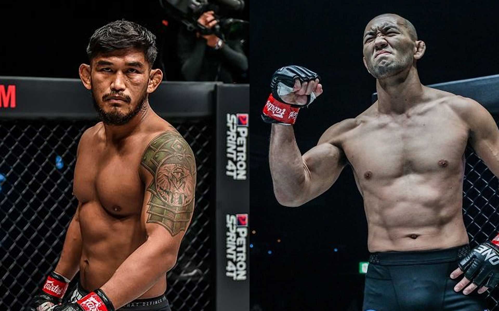 Aung La N Sang (Left) | Yushin Okami (Right) [Photos courtesy of ONE Championship]