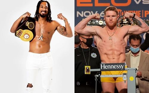 Demetrious Andrade (left) and Canelo Alvarez (right) [Image Courtesy @boobooandrade and @canelo on Instagram]