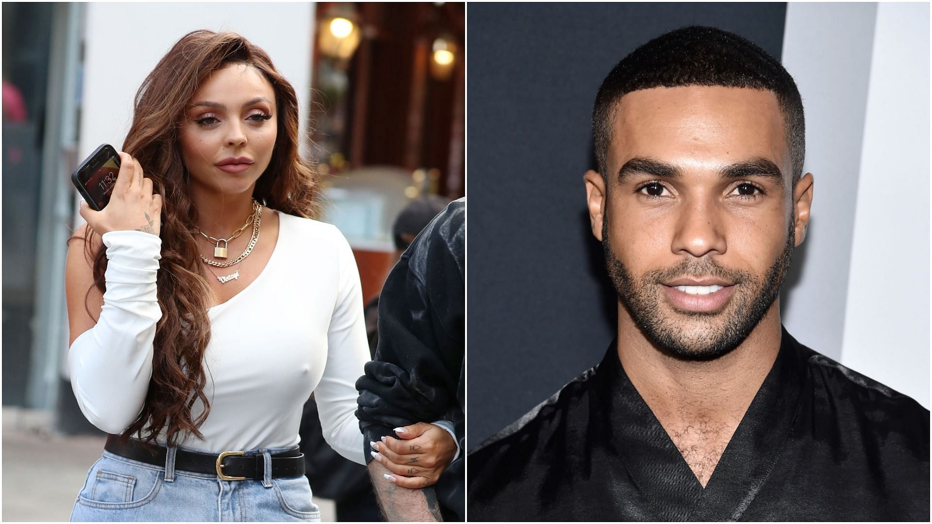 Jesy Nelson and Lucien Laviscount were recently spotted together (Images by Neil Mockford and Steven Ferdman via Getty Images)