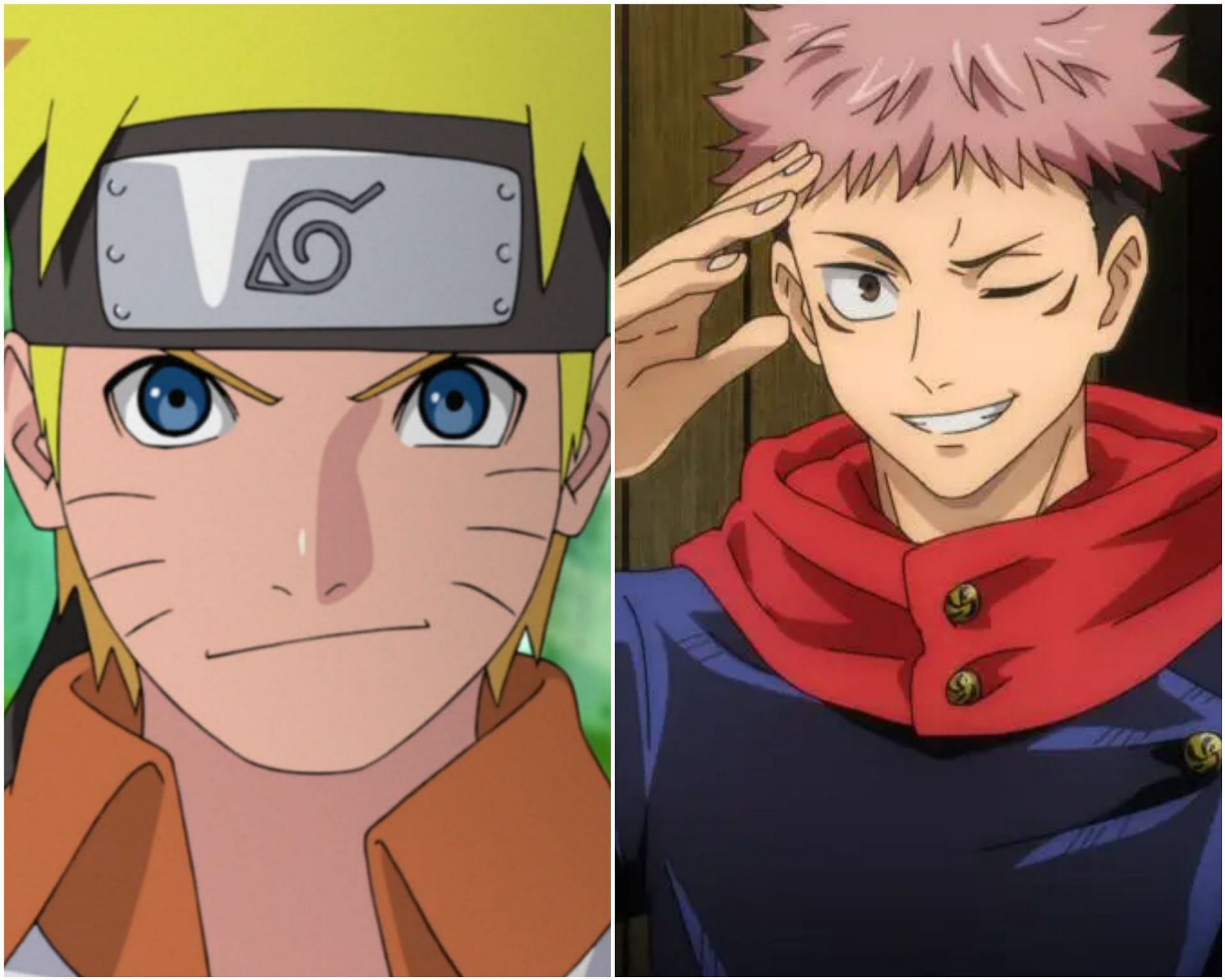 Naruto and Yuuji (Images via Studio Pierrot and Toho Animation)