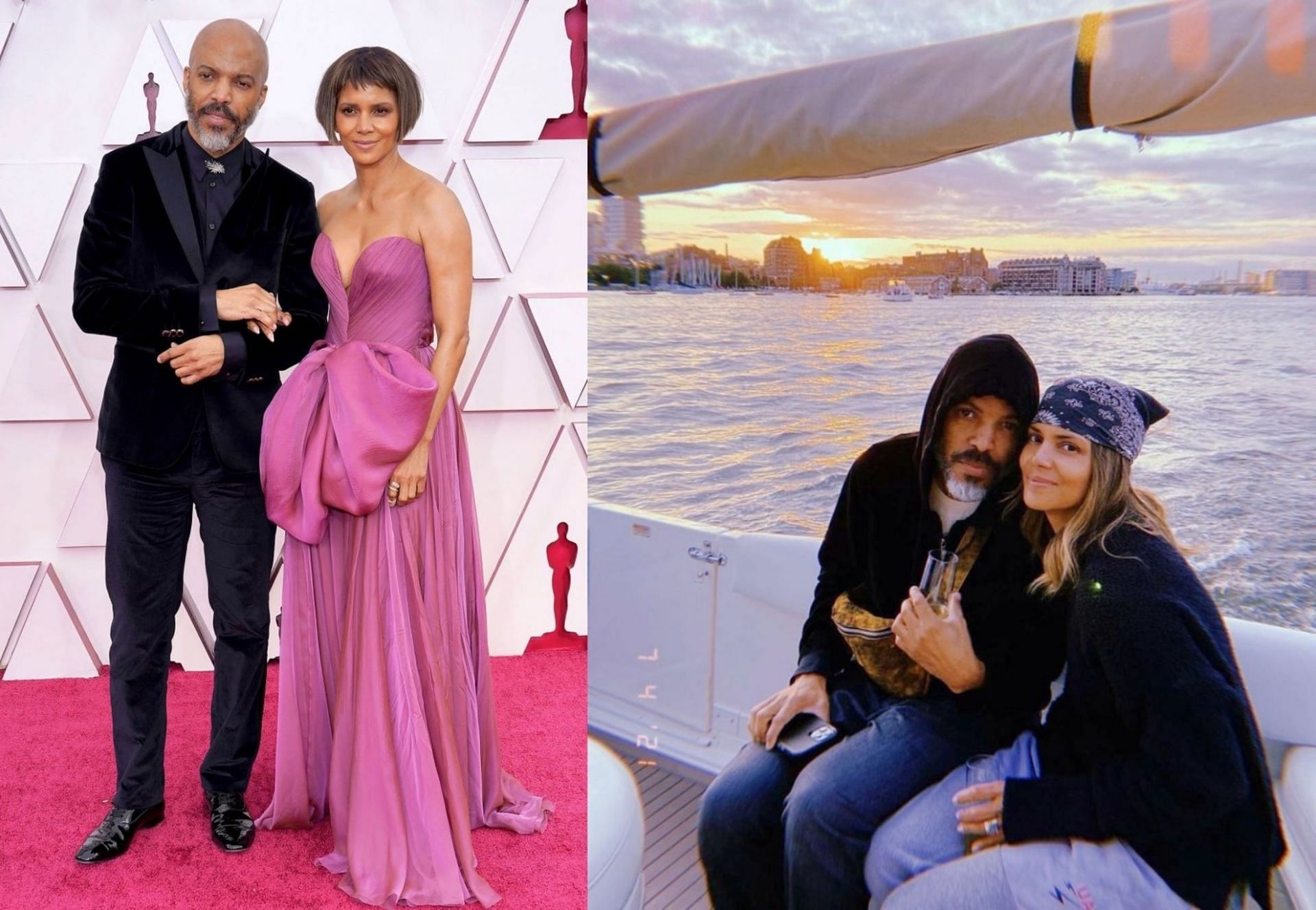 Halle Berry and Van Hunt (Image via Chris Pizzello/Pool/Shutterstock, and Halle Berry/Instagram)