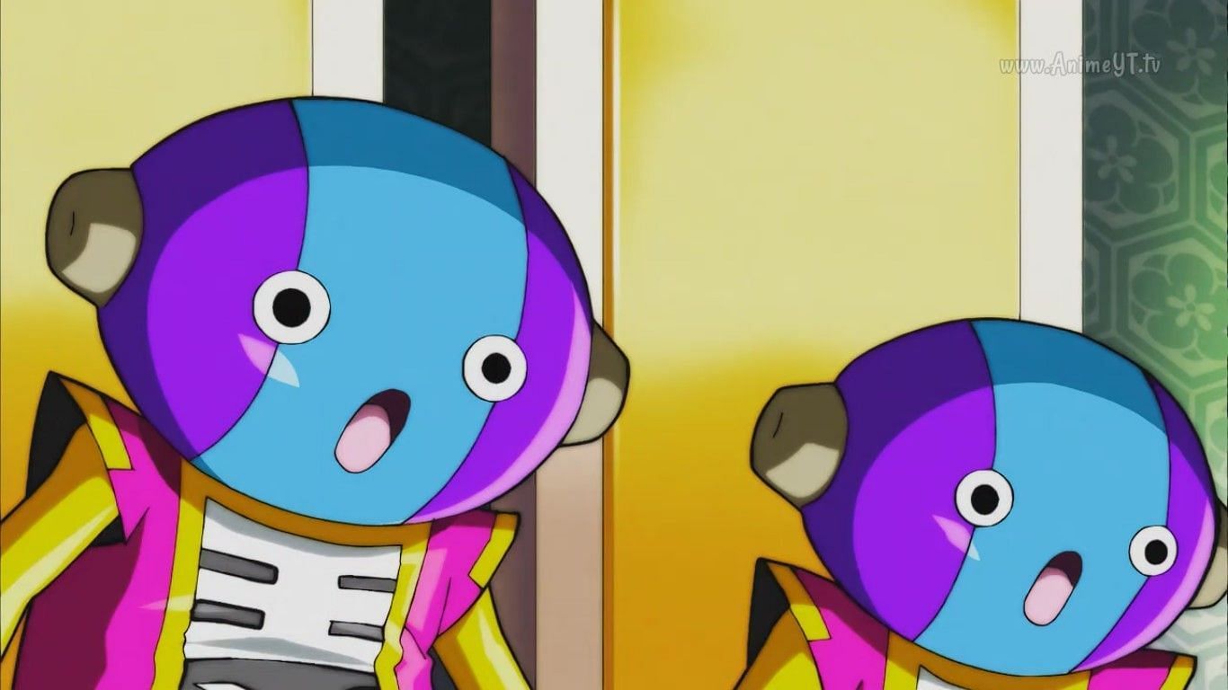 The Zeno-samas look on in awe as the Tournament of Power progresses, as seen in the Dragon Ball Super anime&#039;s Universe Survival arc (Image via Toei Animation)