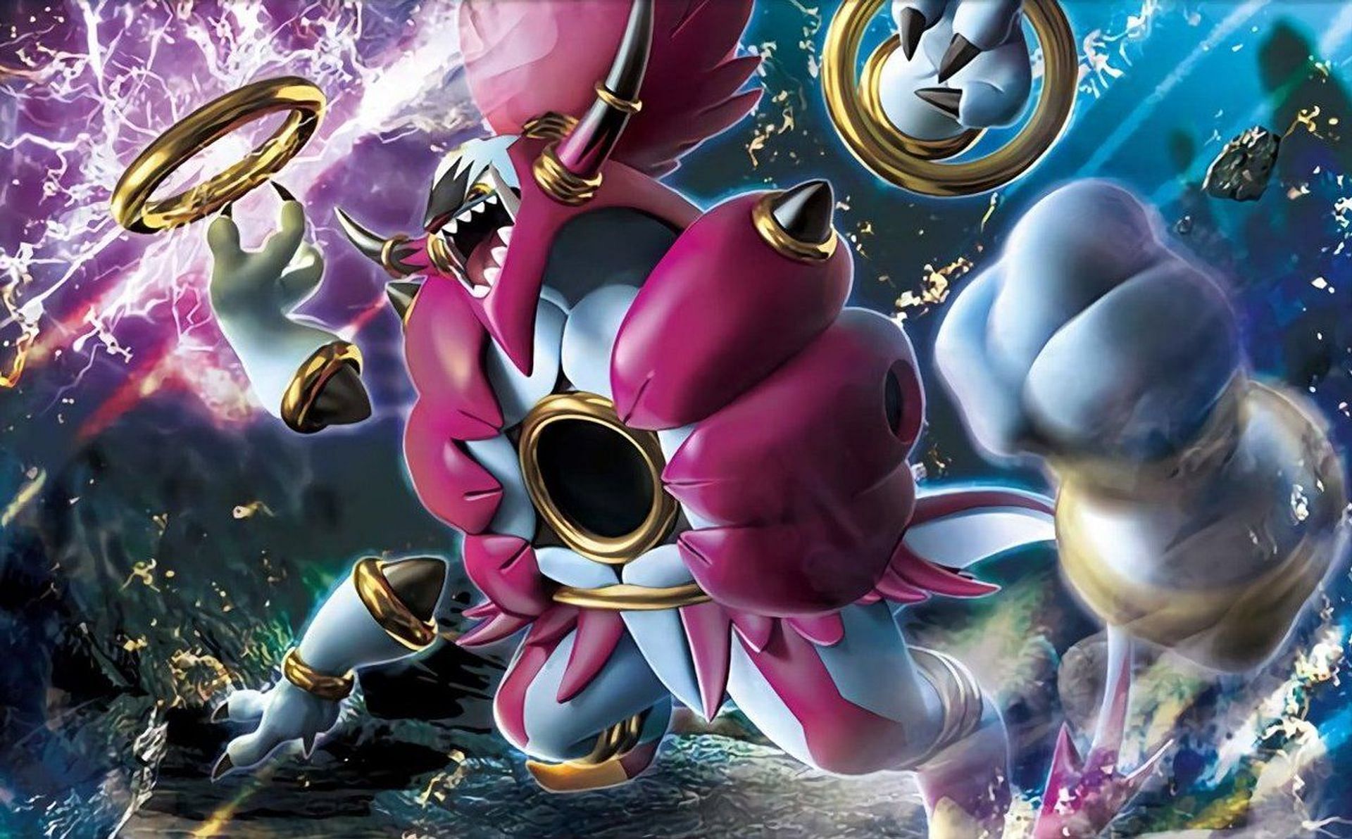 Hoopa Unbound as it appears in the trading card game (Image via The Pokemon Company)