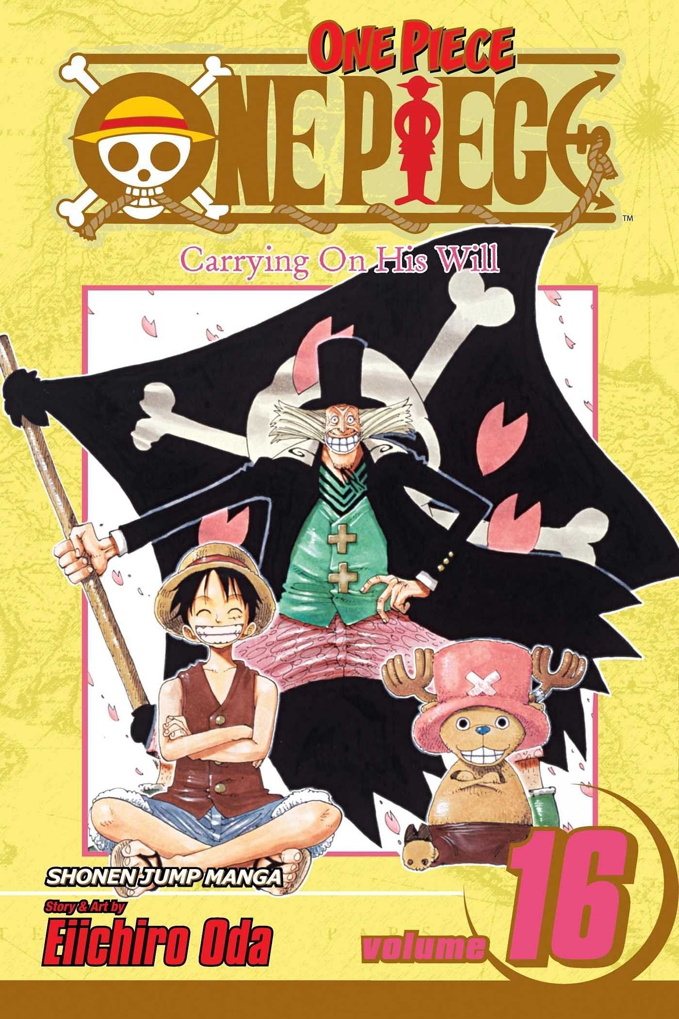 The cover art for One Piece Volume 16 (Image via Shueisha)