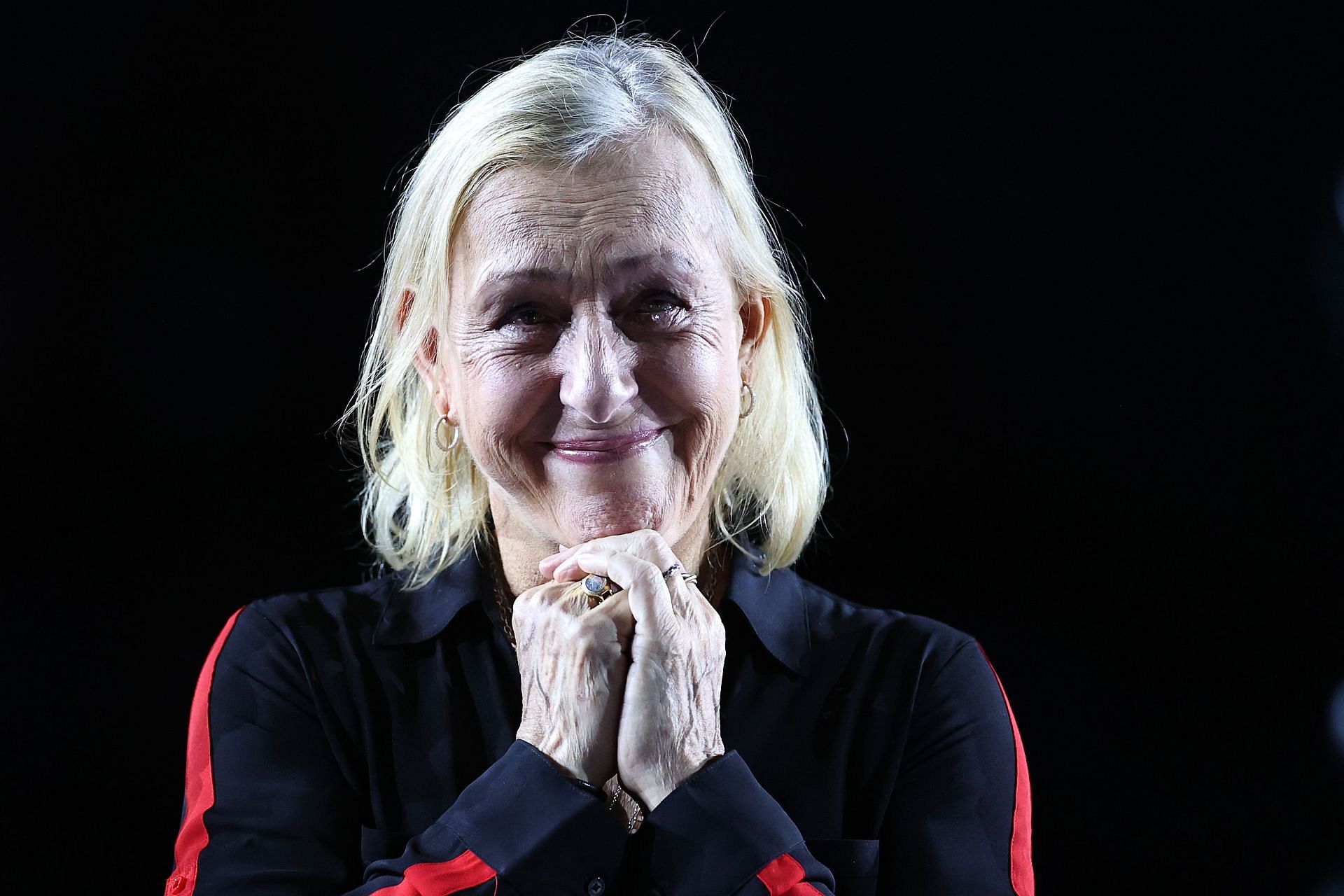 Martina Navratilova was moved to tears during the speech.