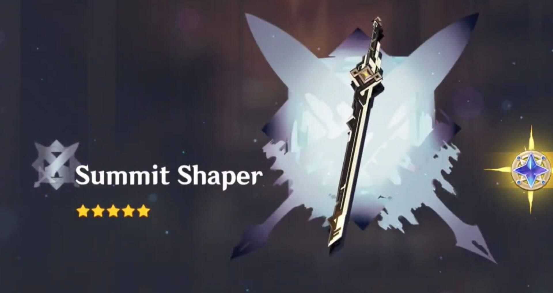 Summit Shaper sword (Image via Genshin Impact)