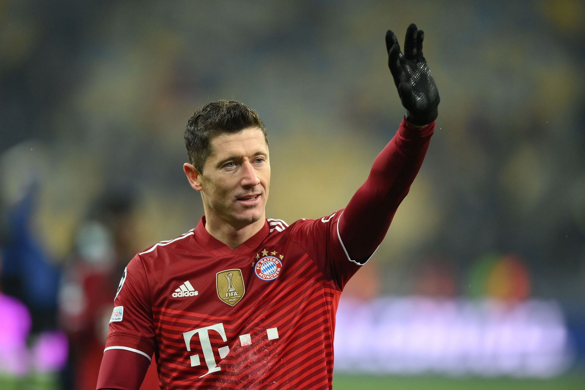 Lewandowski was once again on target in the Champions League
