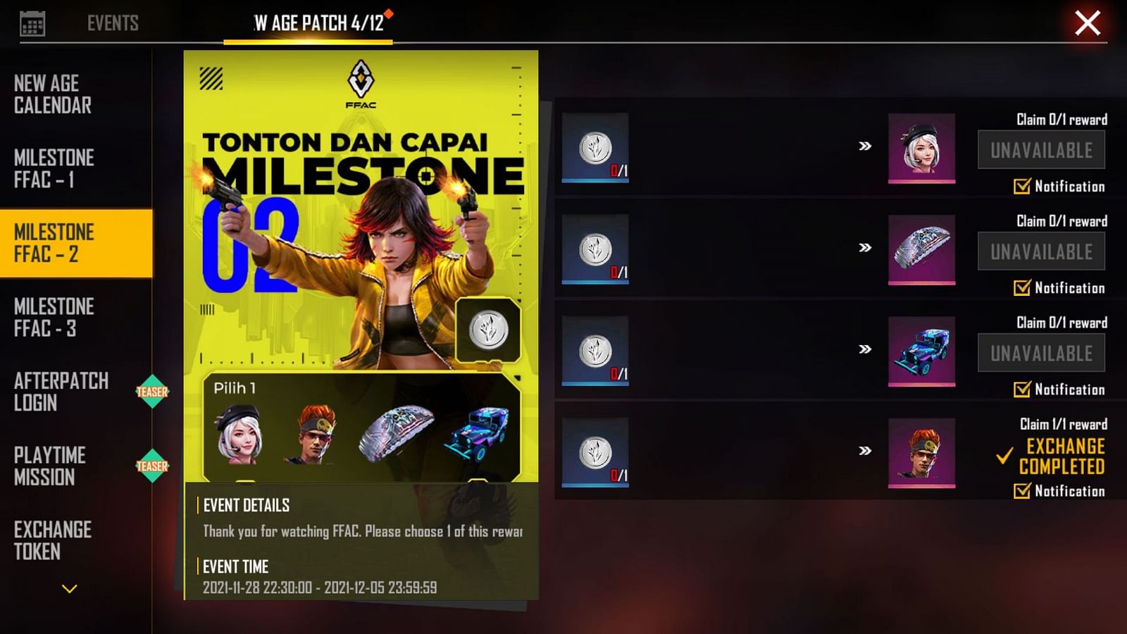 Garena Free Fire Redeem Code Today Updated