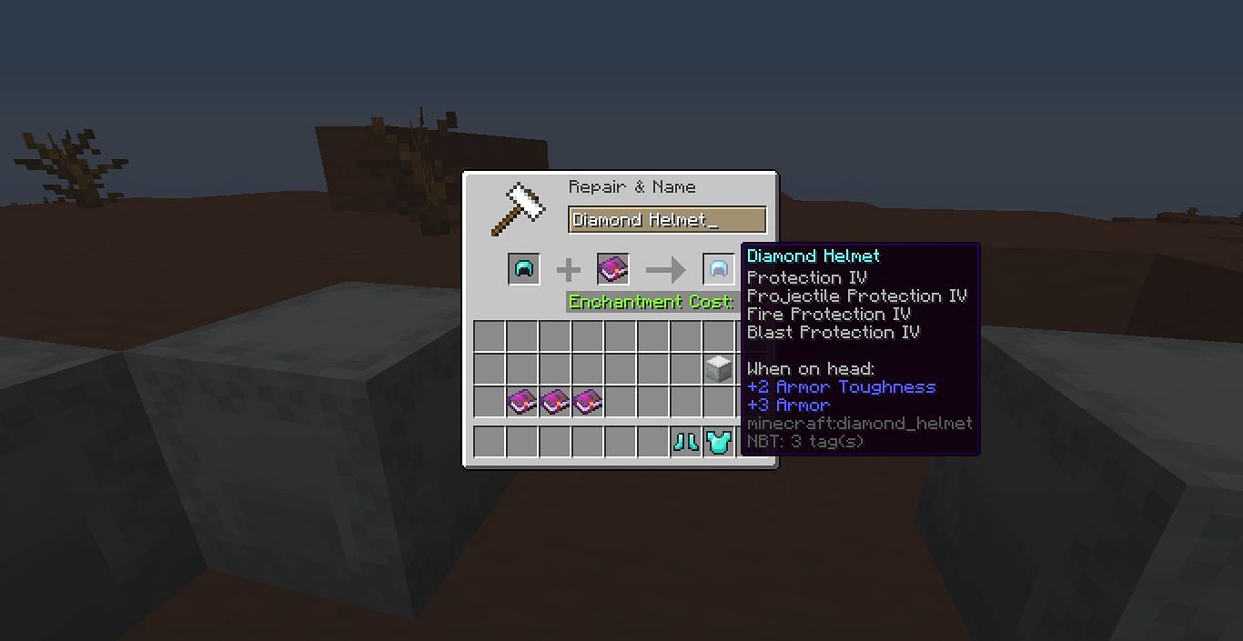 Illegal enchanting (Image via Minecraft)