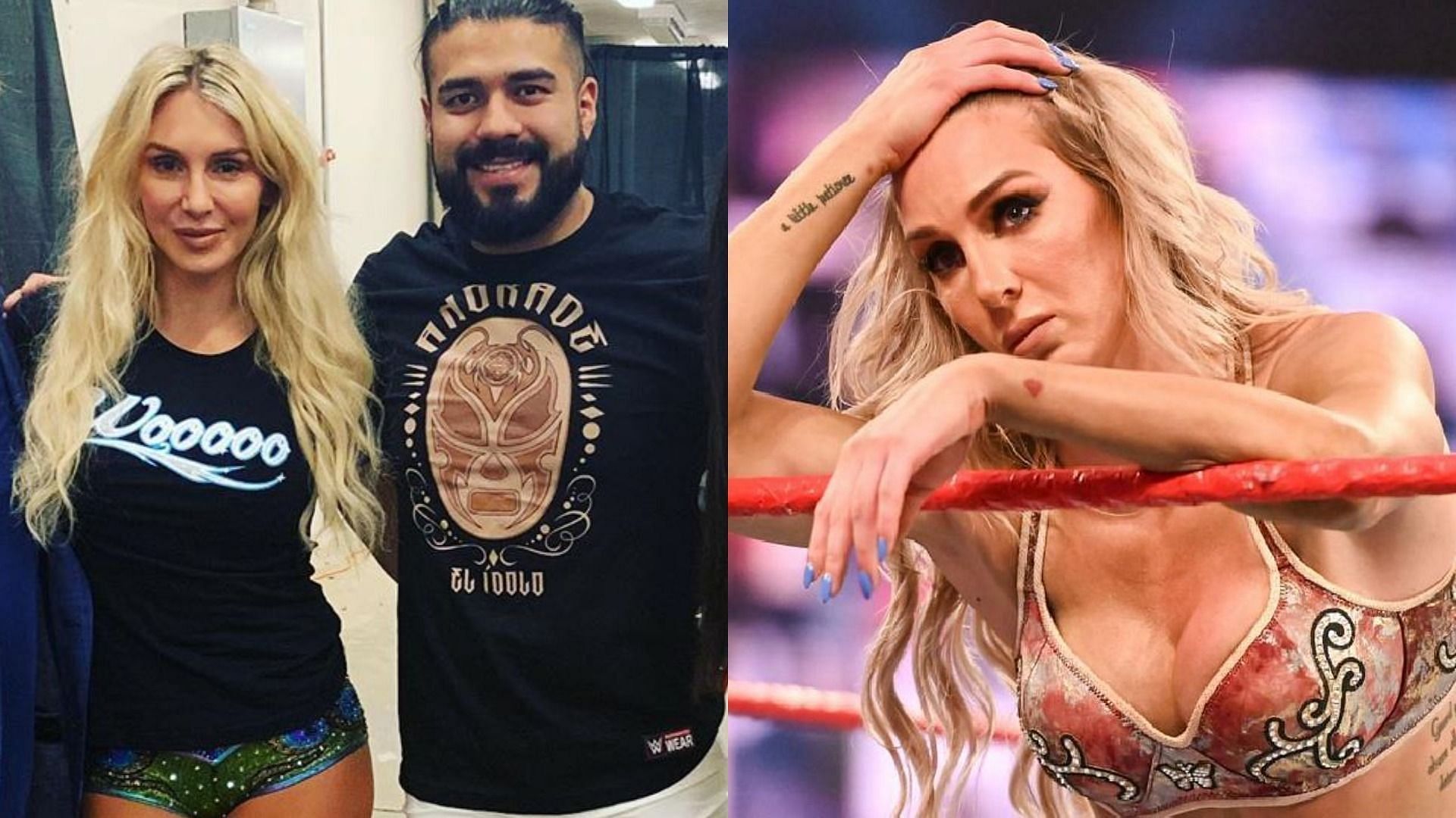 Charlotte Flair and Andrade El Idolo