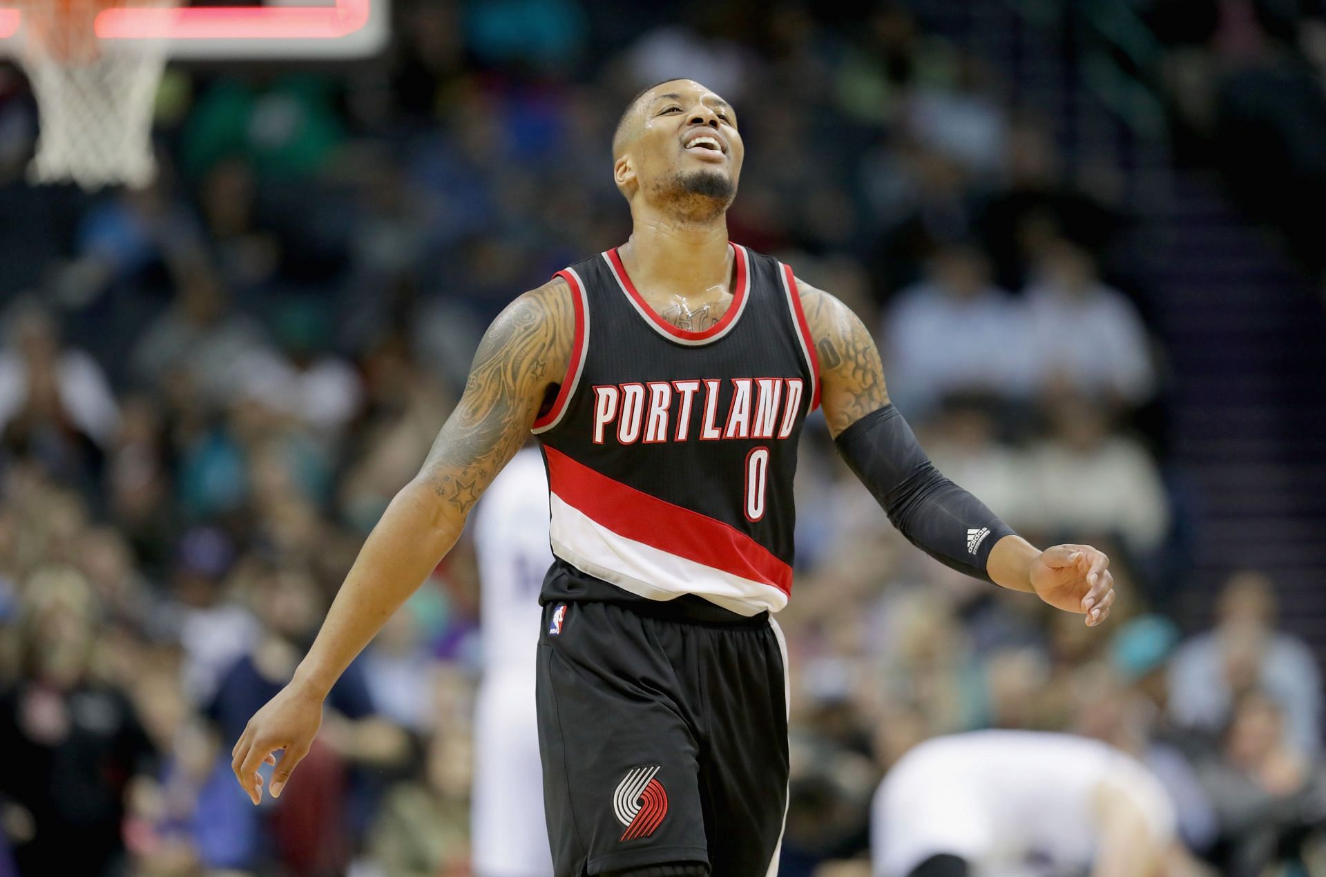 Damian Lillard of the Portland Trail Blazers during the 2013-14 season.