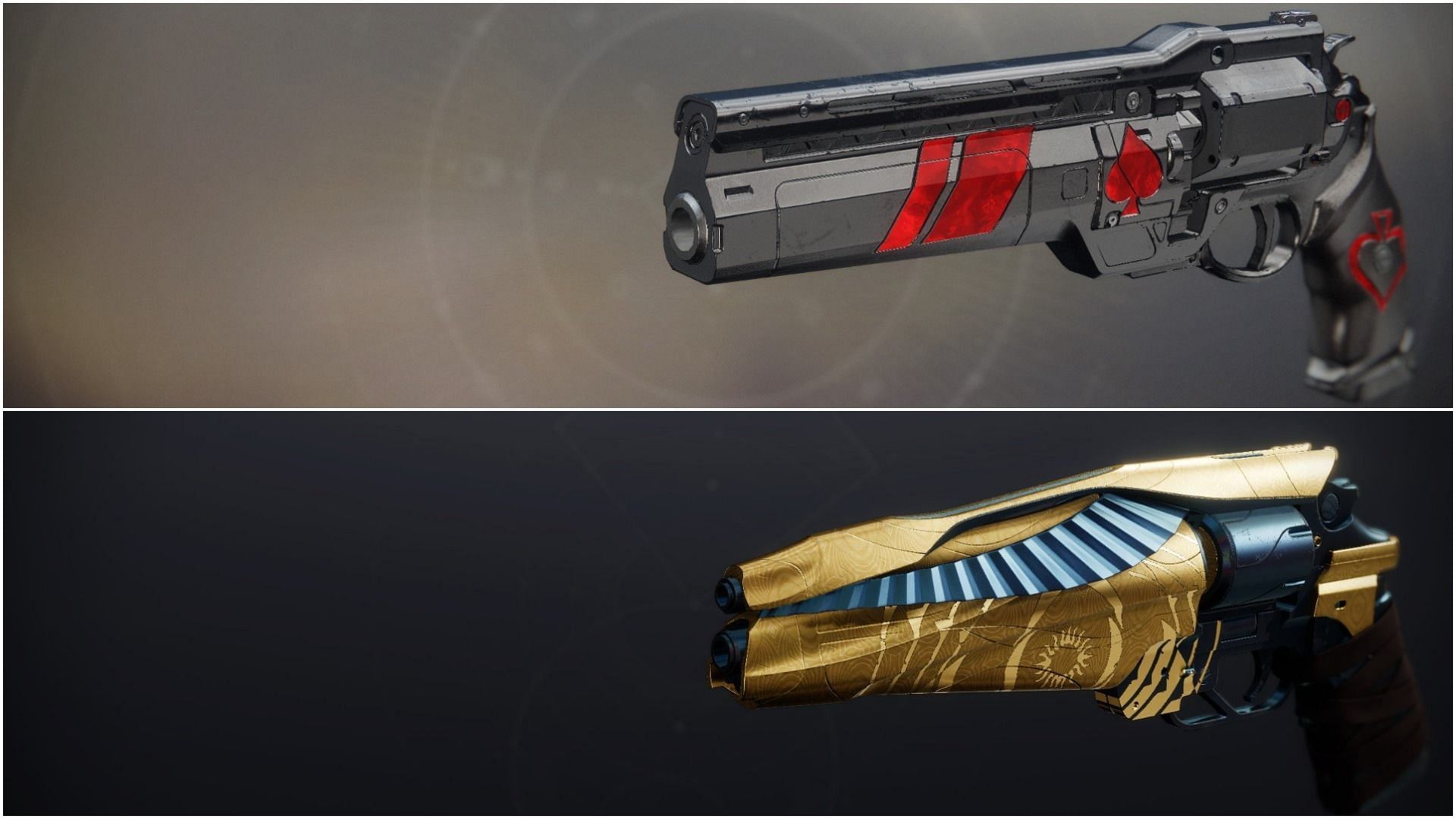 The Ace of Spades and Igneous Hammer Adept in Destiny 2 (Image via Sportskeeda)