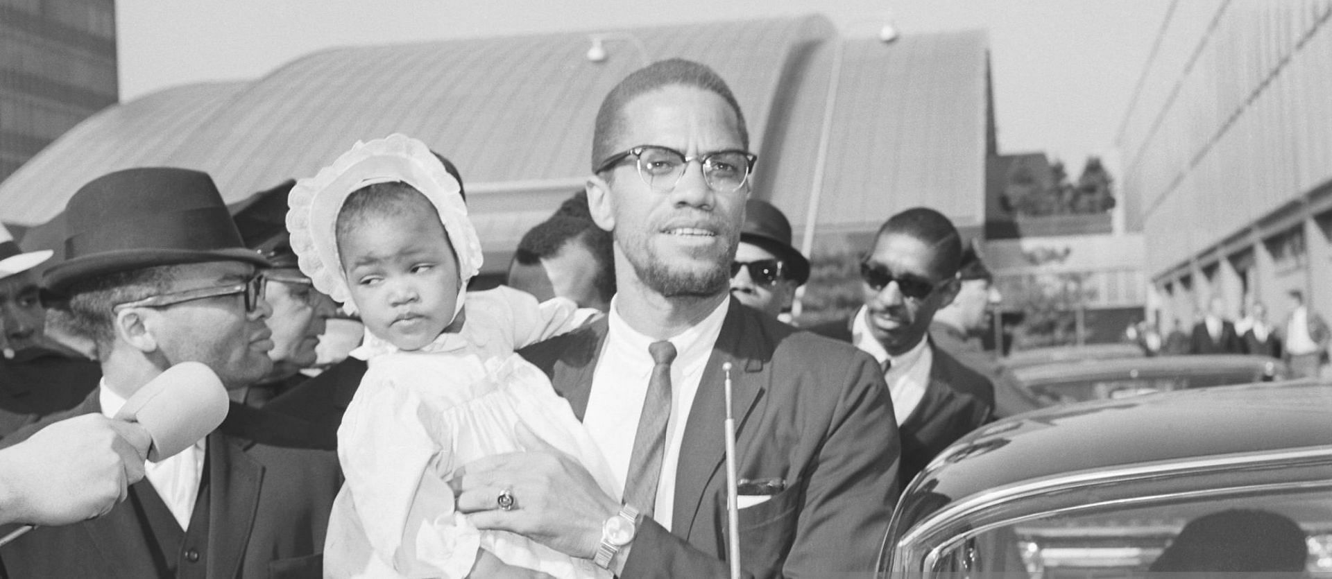 Malcolm X shared six daughters with wife Betty X (Image via Getty Images/Bettmann)