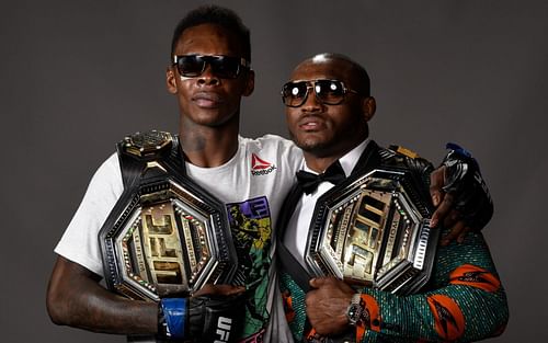 Israel Adesanya and Kamaru Usman [Photo via @ufceurope on Twitter]