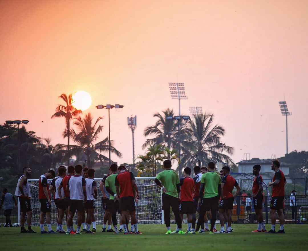 Hyderabad FC in their pre-season training (Source: Hyderabad FC Instagram)