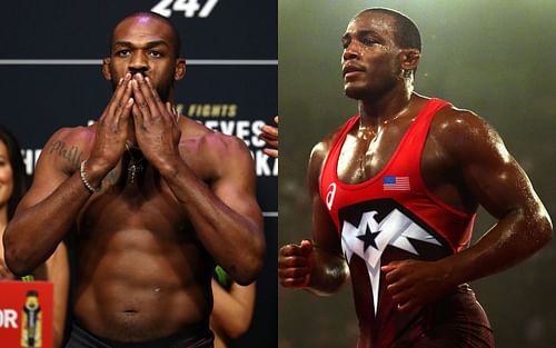 UFC superstar Jon Jones (left) and Olympian J'Den Cox (right)