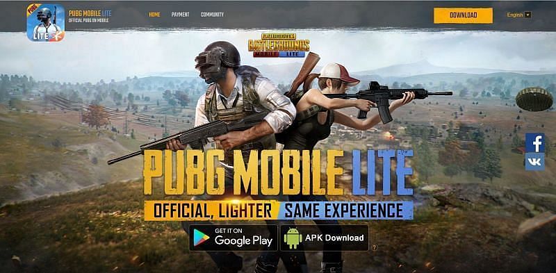 Official website of PUBG Mobile Lite offers the latest 0.22 APK update (Image via PUBG Mobile Lite)