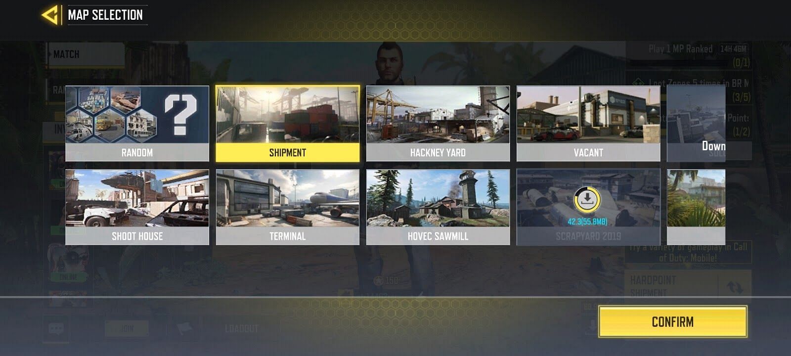 Variety of maps in MP mode (Image via COD Mobile)