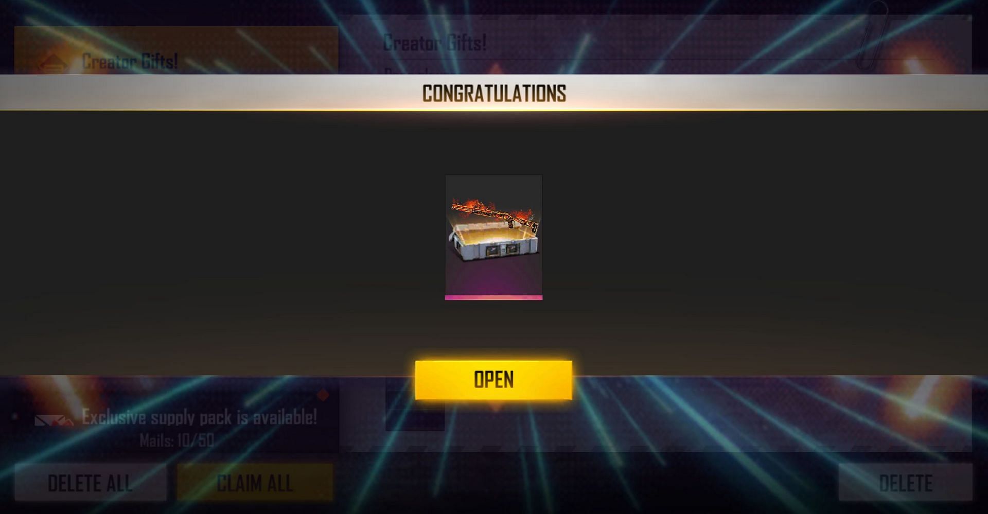 The reward for the latest redeem code (Image via Free Fire)